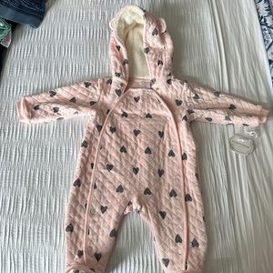 Brand new 6 months girls winter onesie